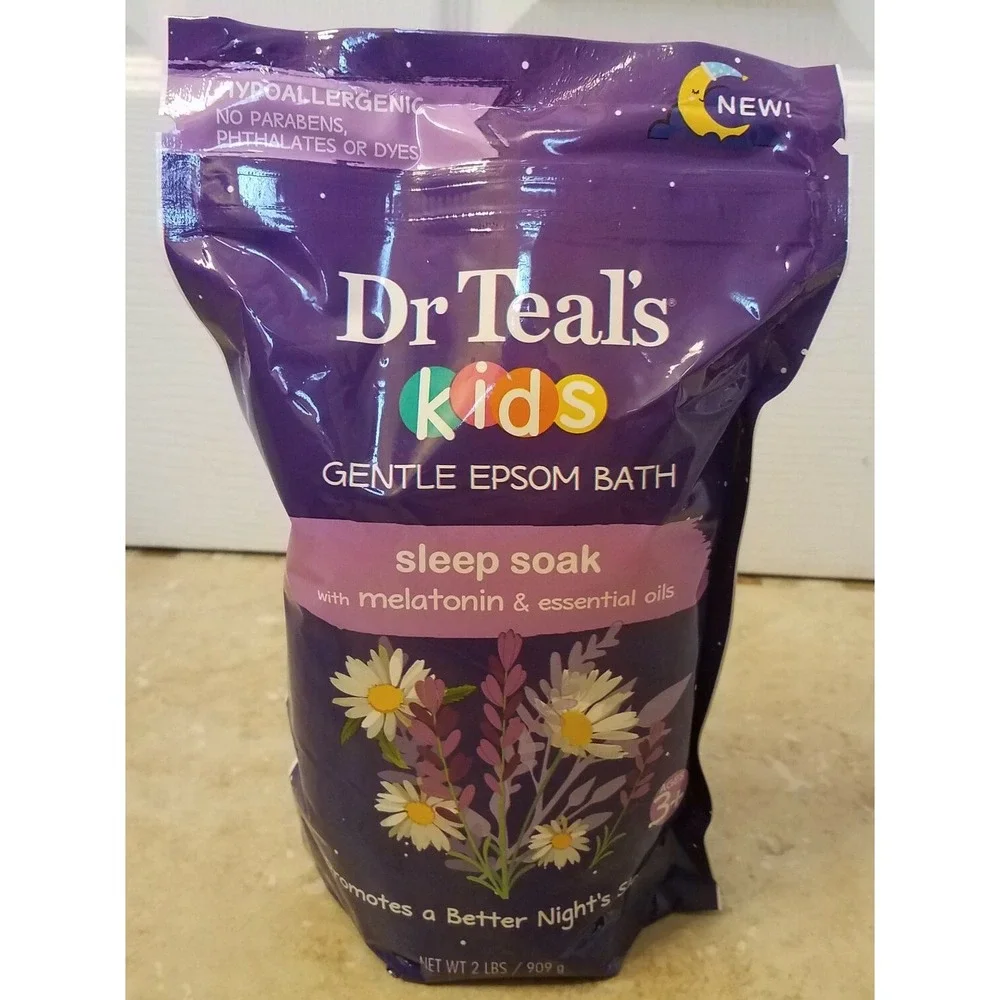 Dr Teal's Kids Melatonin & Essential Oil Combo Set Sleep‎ Bath Soak & Lotion NEW